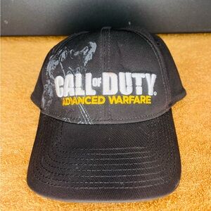 Call Of Duty Advanced Warfare Black Fitted Embroidered Hat Cap